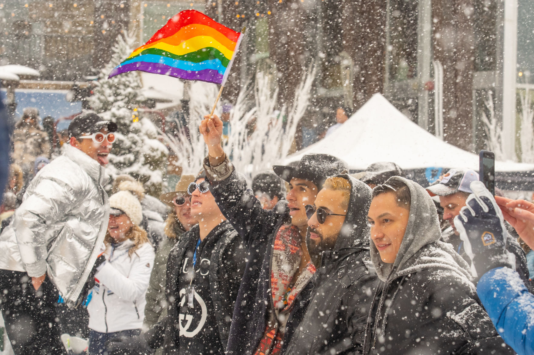 Pride party powder day